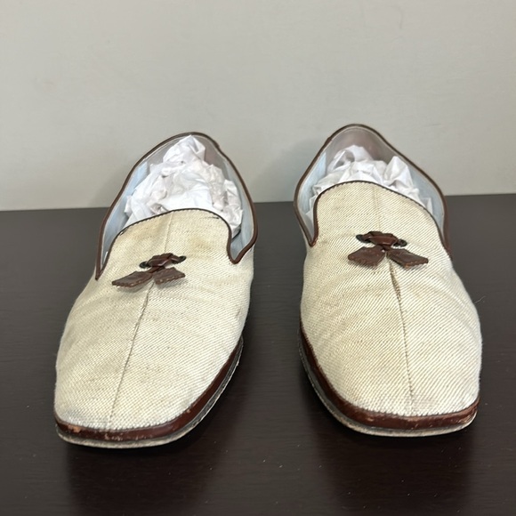 Tods Leather Gommino Cream Brown Loafer Driving Shoe Womens Sz 37.5 - Picture 3 of 10